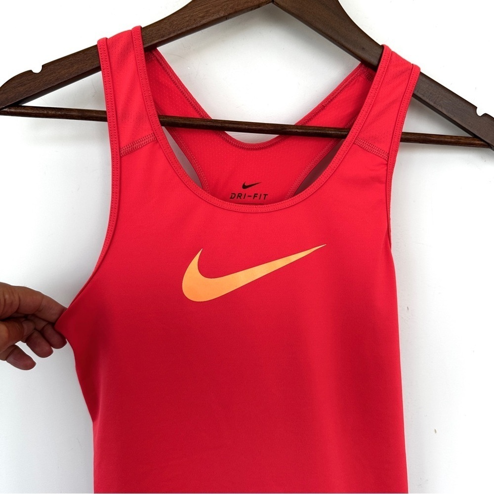 Nike Orange Dri-FIT Tank Top, Workout, Gym
